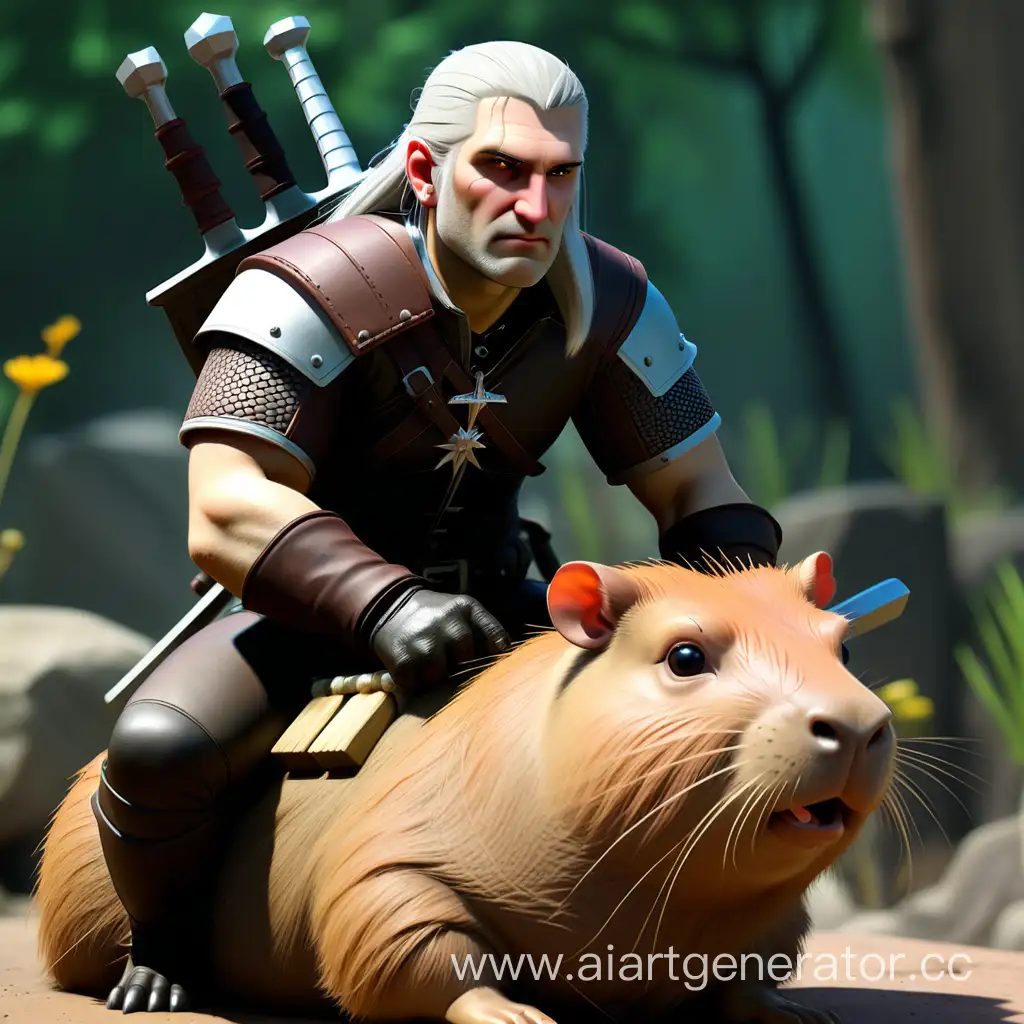 Geralt-Riding-a-Capybara-Adventure