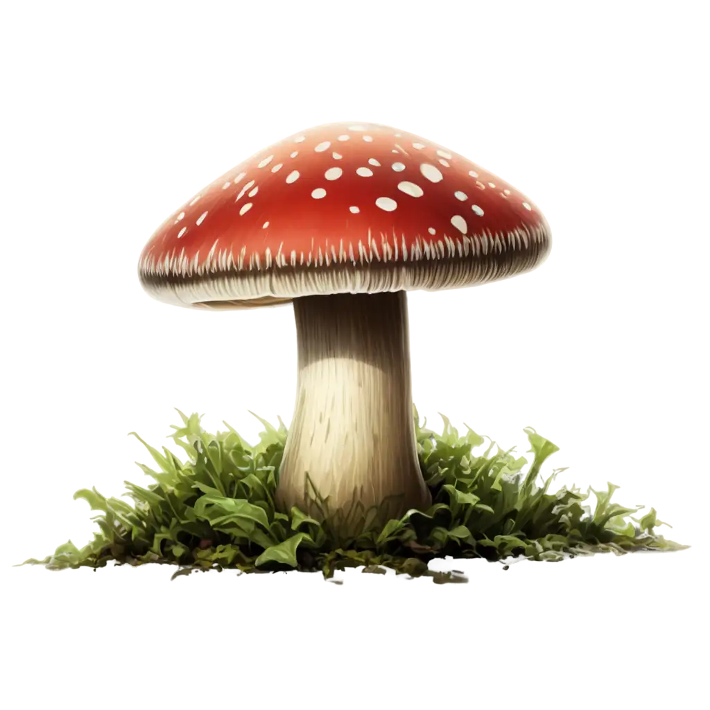 a weird looking mushroom in a horror style