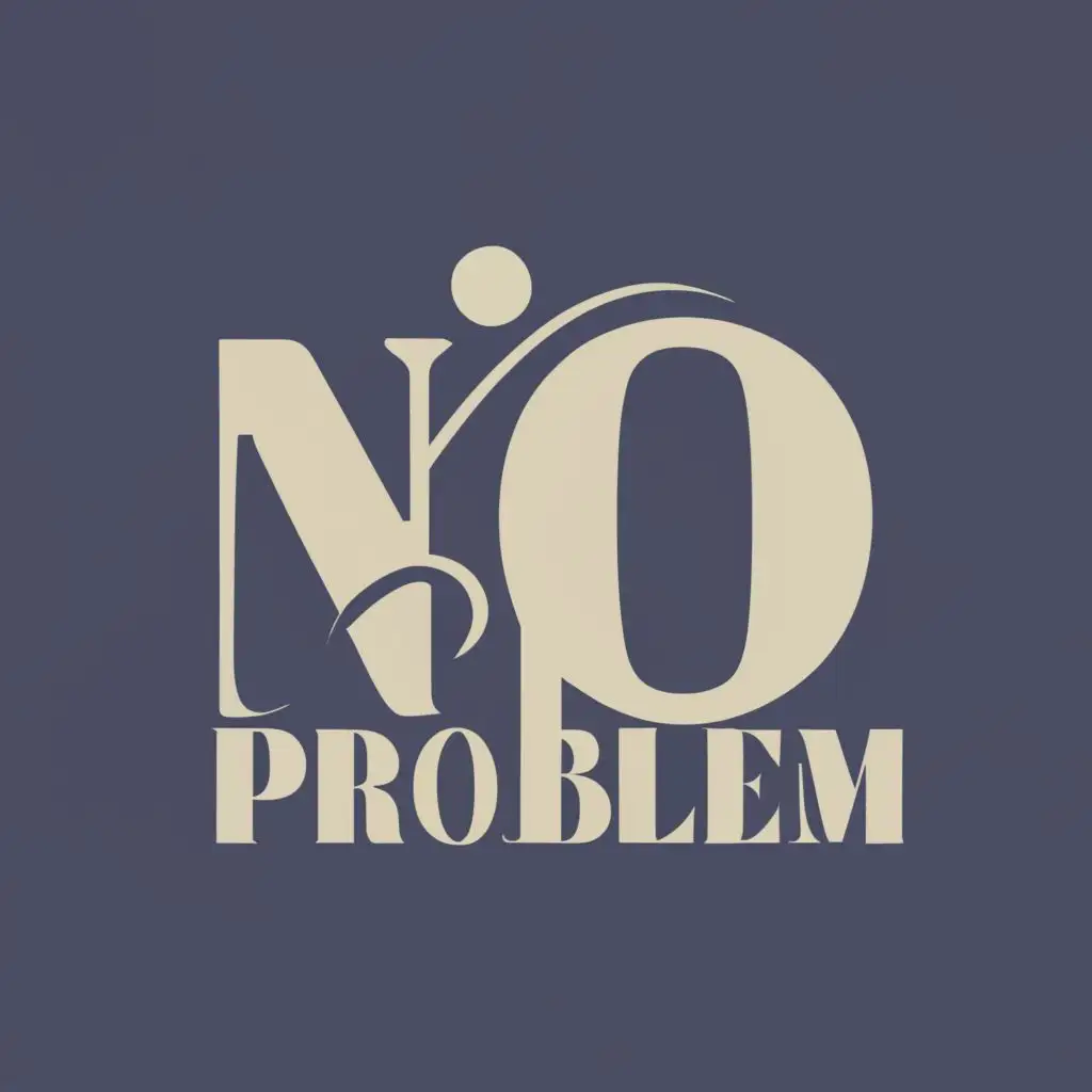 logo, no problem, with the text "no problem", typography, be used in Legal industry