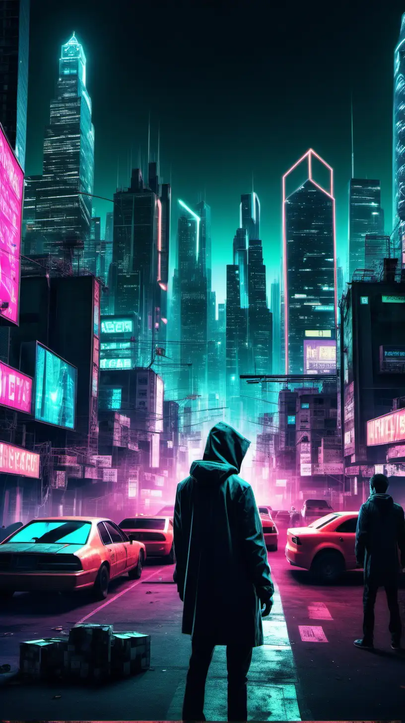 In the neon-lit sprawl of the megacity, where augmented reality interfaces blend with gritty reality, you're a hacker with a mysterious past. What secrets are you uncovering