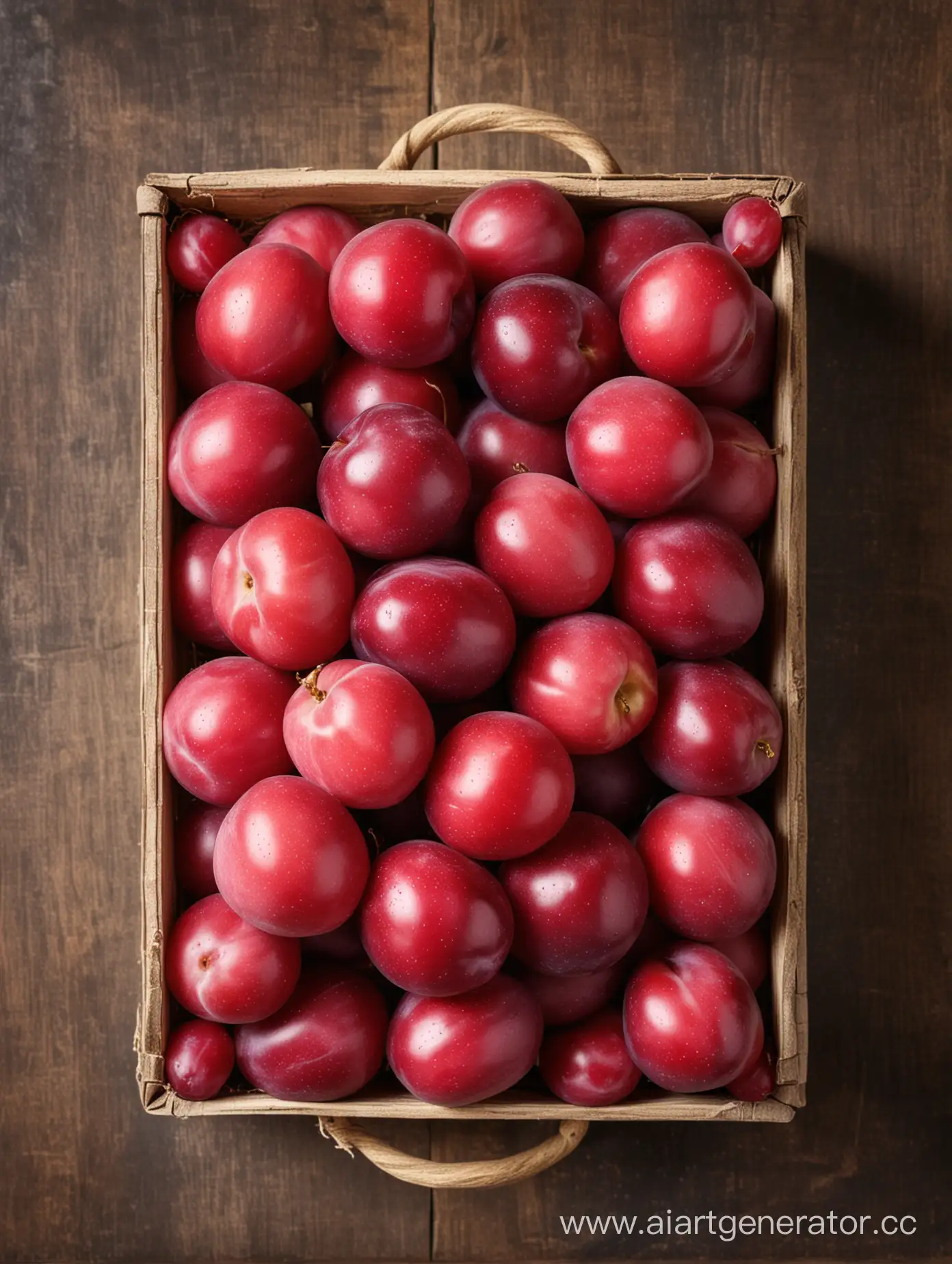 red and pink Plums