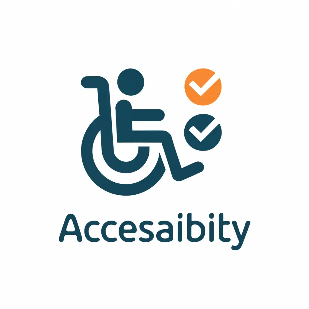a logo design,with the text "accessability", main symbol:wheelchair, pwd, safety,Moderate,be used in Travel industry,clear background