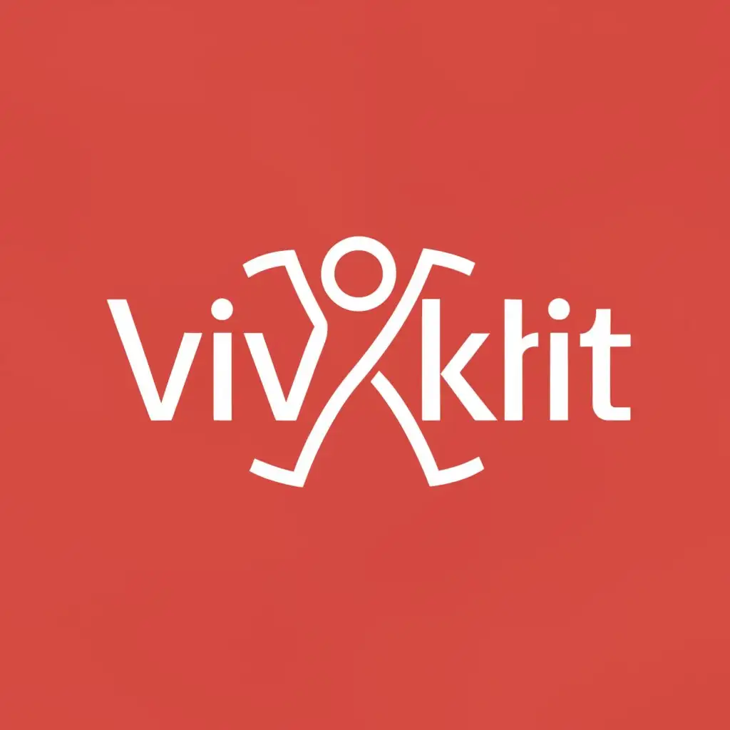 a logo design,with the text "Vivkrit", main symbol:Clothing Brand,Minimalistic,be used in Retail industry,clear background