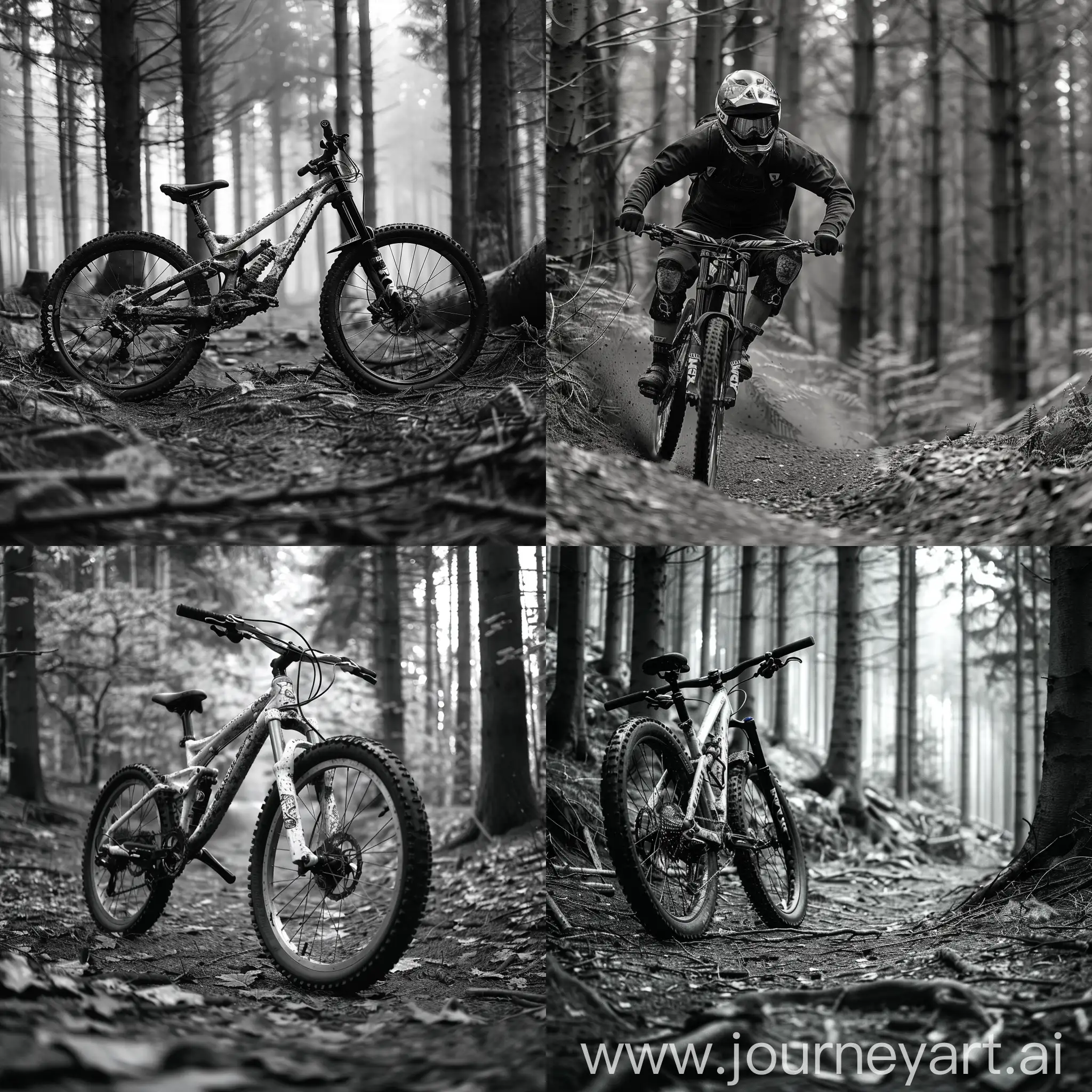 Forest-Trail-Bike-Shredding-Monochrome-Adventure-Turn