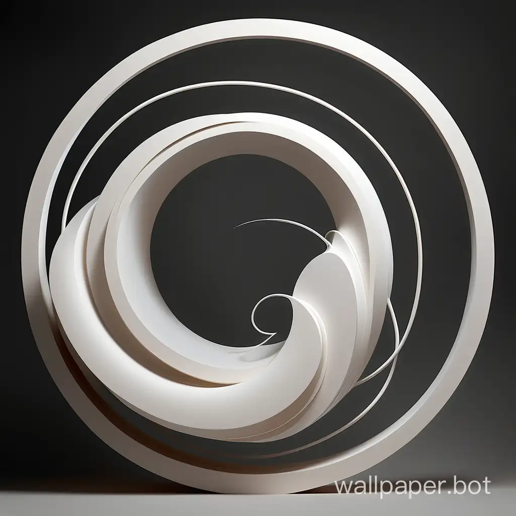 Abstract-Luminescent-Design-Paradoxical-Reality-in-a-Flat-White-Circle
