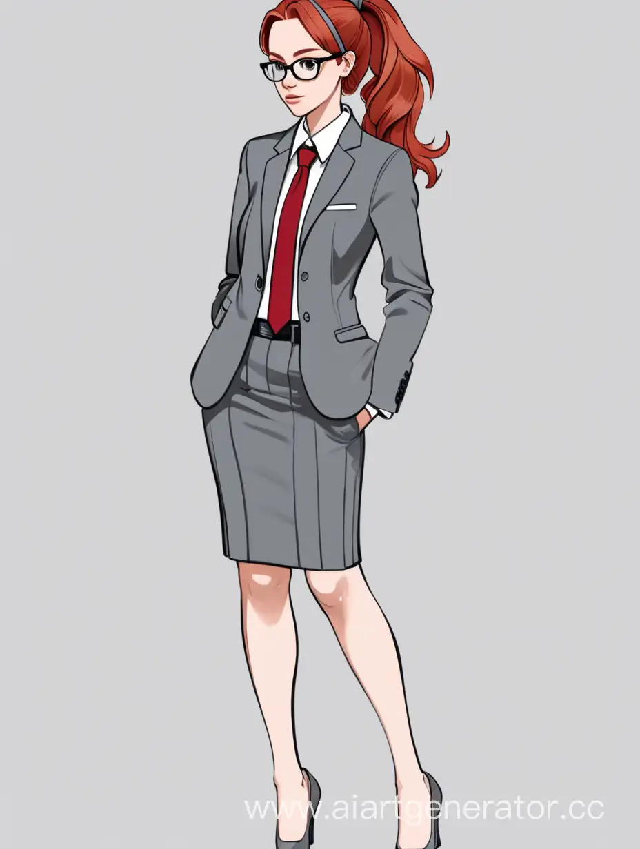 Professional-Businesswoman-with-Red-Wavy-Hair-Glasses-and-Gray-Office-Suit