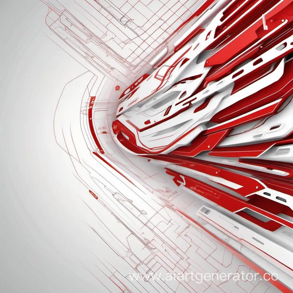 Futuristic-Red-and-White-Technology-Background