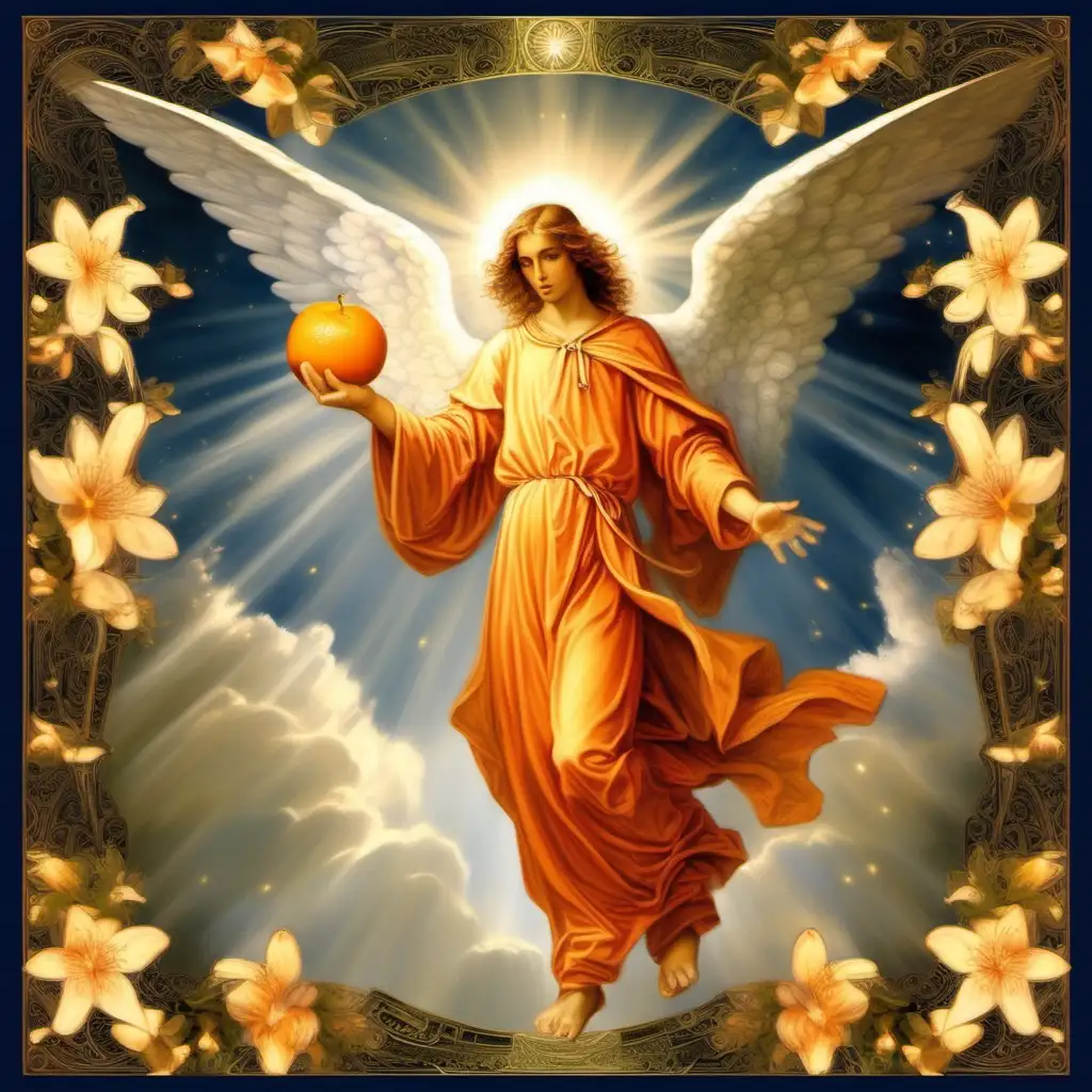 Archangel Gabriel the Messenger in Orange Blossom Radiance