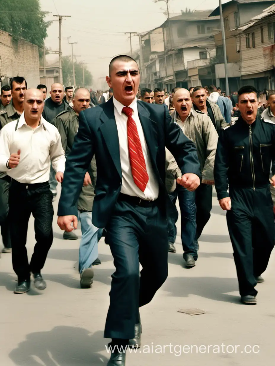 Tajik-Defending-Against-Aggressive-Skinheads-with-a-Hammer