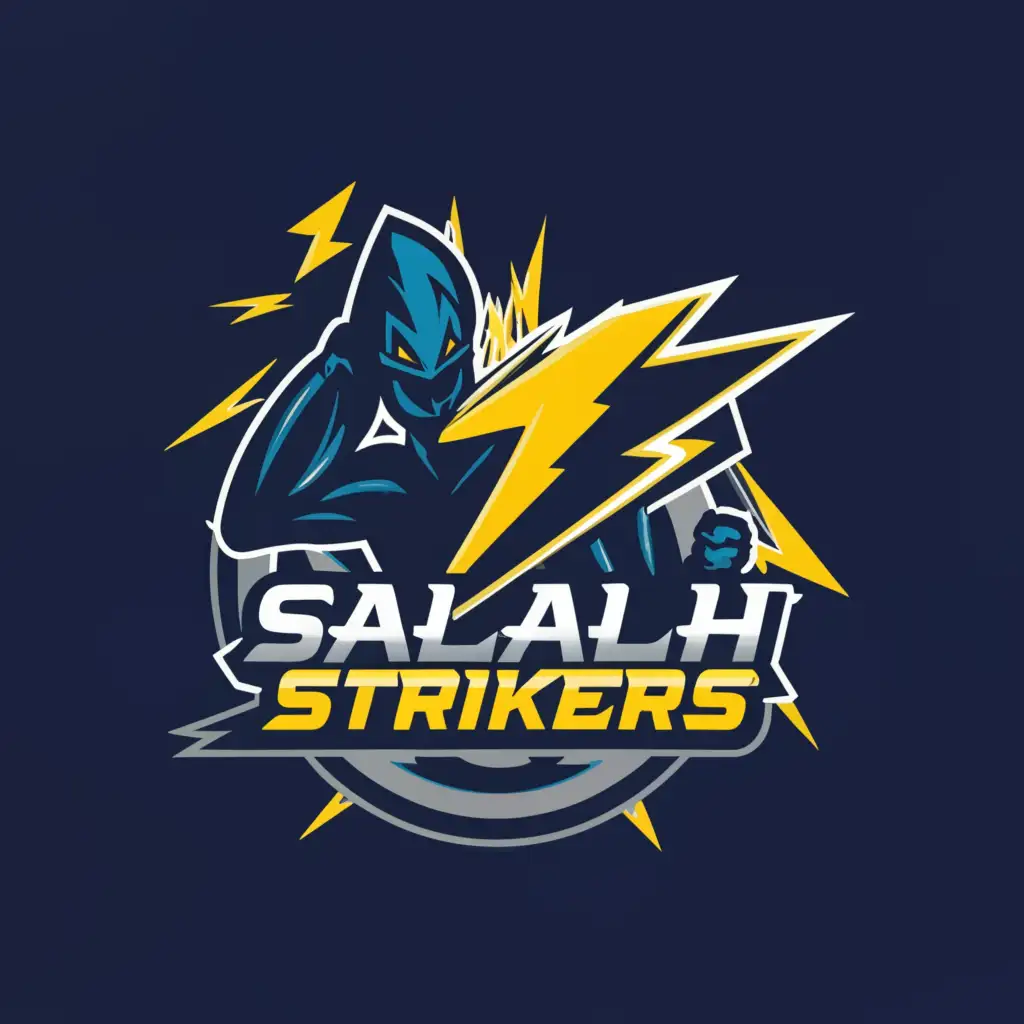 a logo design,with the text "Salalah strikers", main symbol:Salalah strikers,Moderate,be used in Sports Fitness industry,clear background