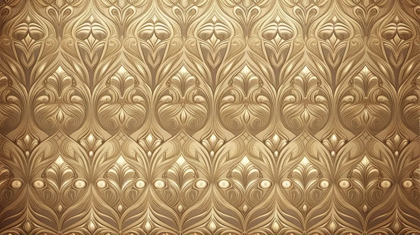 Extravagant Golden Luxury Pattern Design
