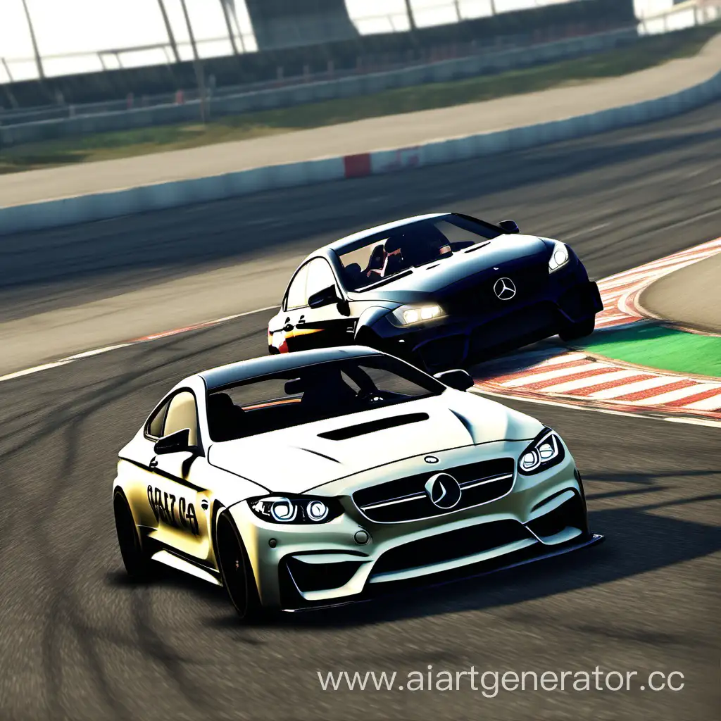 BMW-M4-and-Mercedes-CLS-Drifting-Together-on-GTA-5-Style-Track