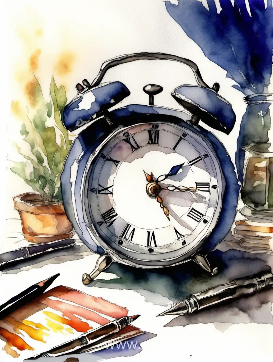 Morning-WakeUp-Routine-Embracing-a-New-Day-with-Watercolor-Whirlwind