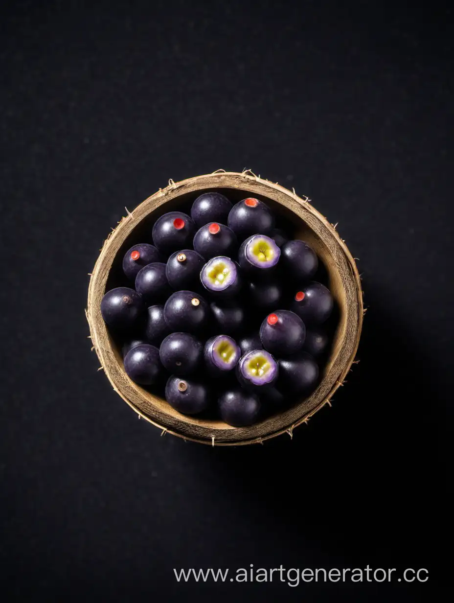Vibrant-Acai-Fruit-on-Elegant-Black-Background