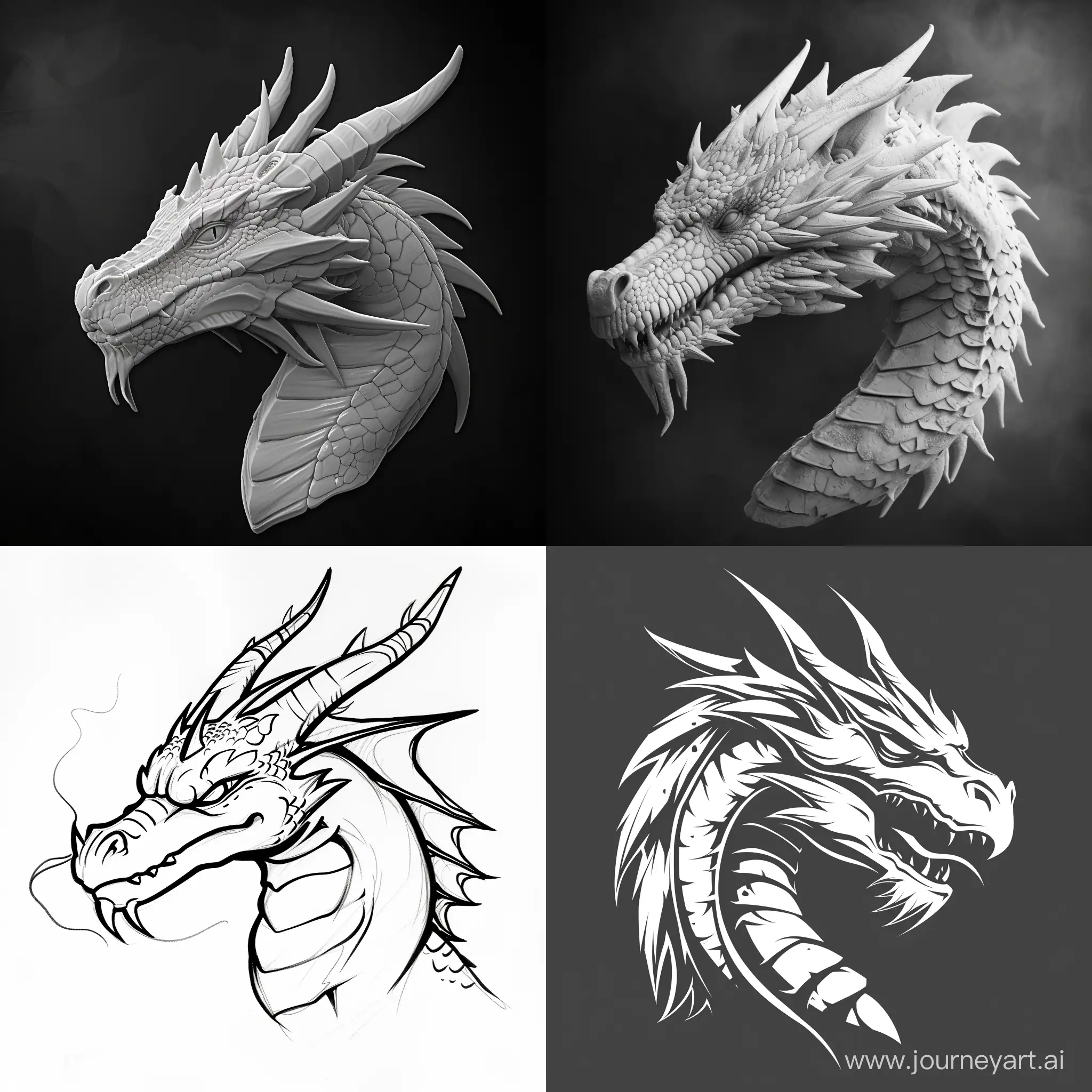 Simplify head of dragon