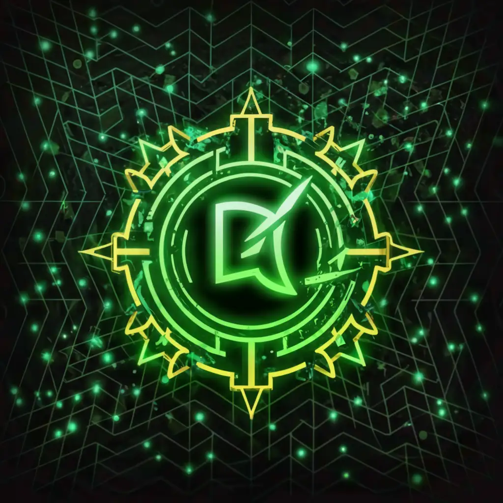 a logo design,with the text "Duoc Lau", main symbol:esport ,green,magic and 3D,
fanciful,complex,clear background