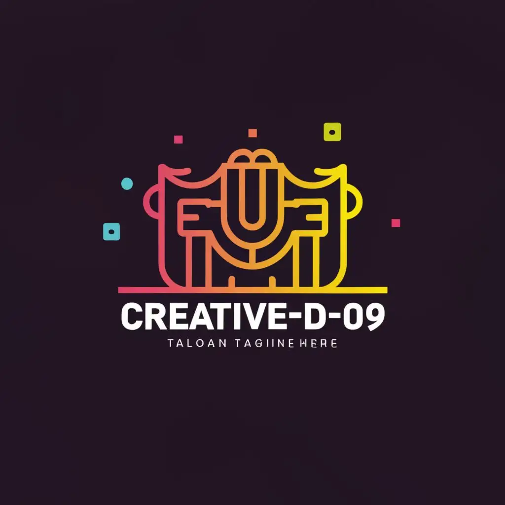 a logo design,with the text "Creative Drk09", main symbol:Entertainment and Creativity,Moderate,clear background