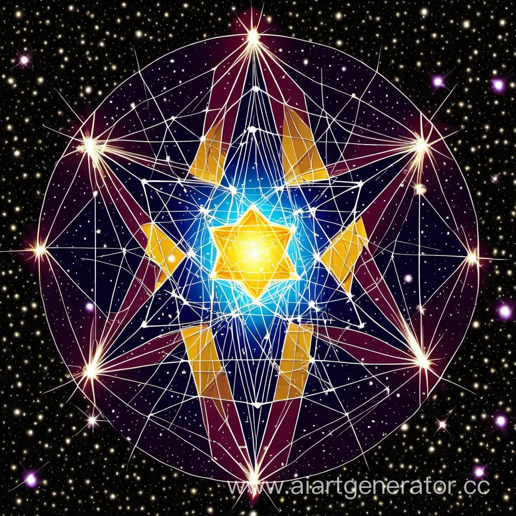 Cosmic-Polyhedron-Illuminated-with-Radiant-Energy