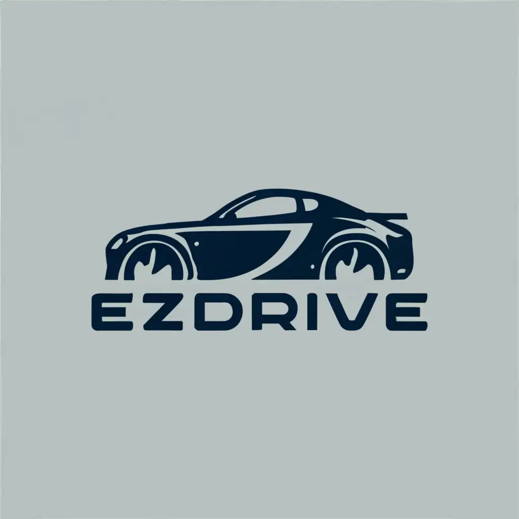 logo, car, with the text "EZDrive", typography, be used in Automotive industry