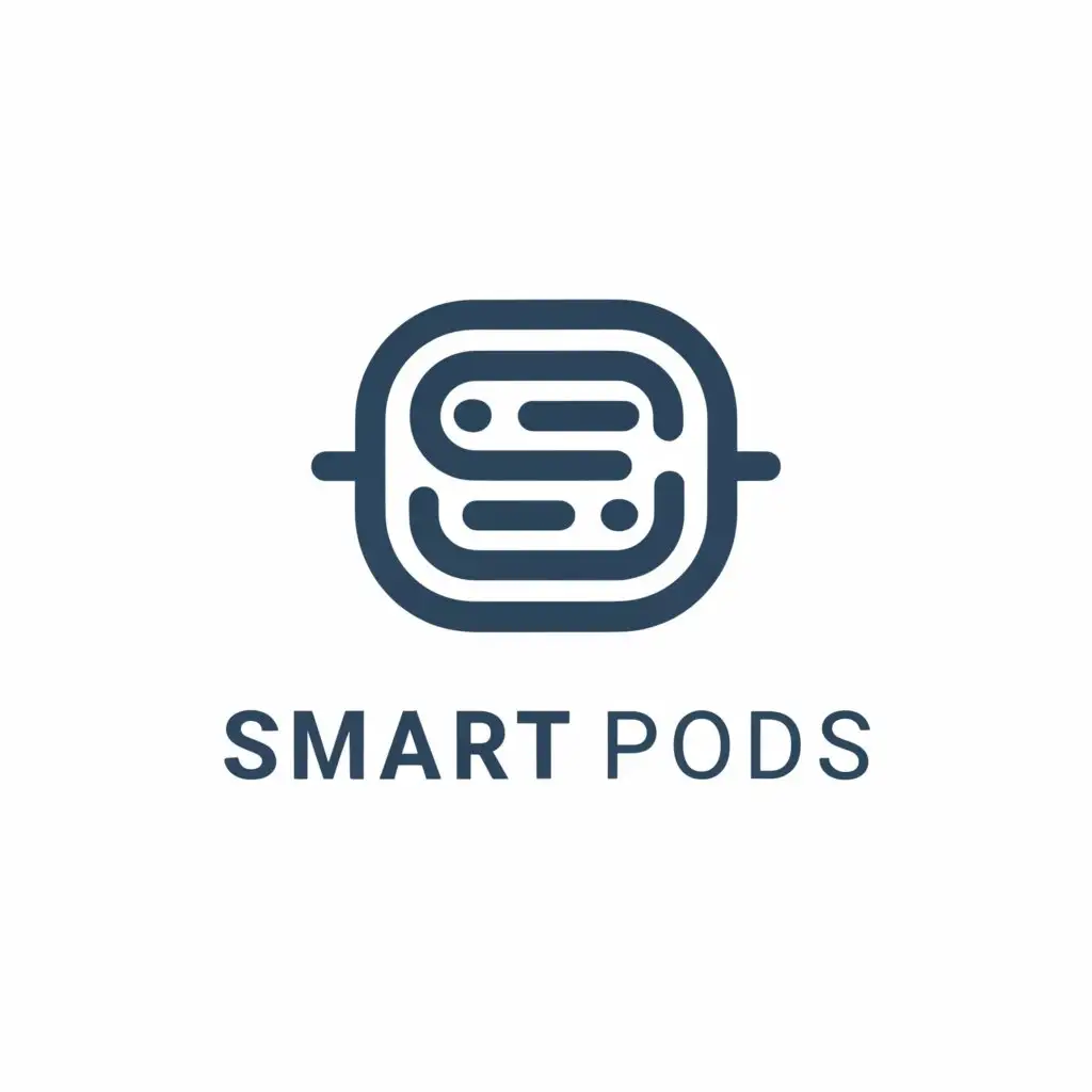 LOGO-Design-for-Smart-Pods-Modern-Apple-Airpods-Inspired-Logo-on-Blue-Background