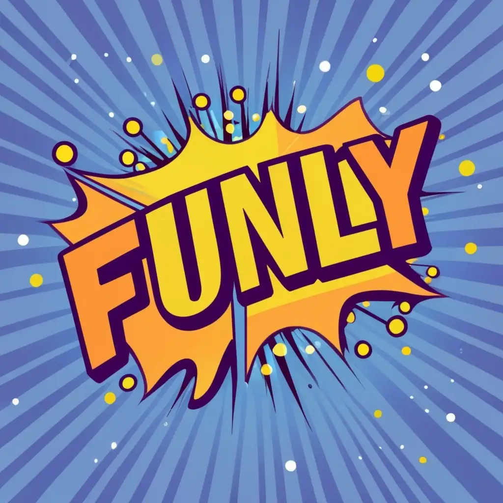 logo, Funly, with the text "Funly", typography, be used in Entertainment industry