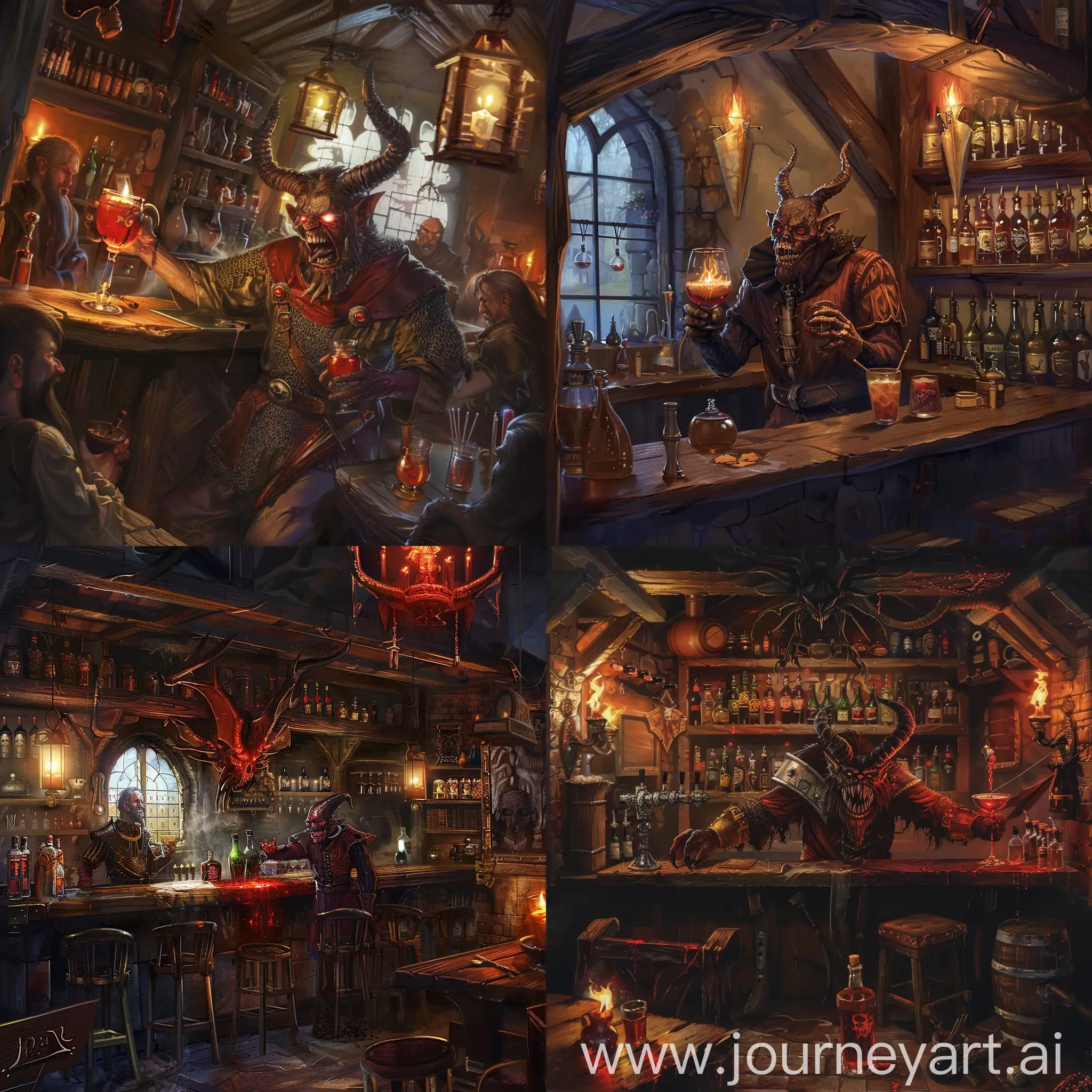 Dark-Medieval-Tavern-with-Demonic-Bartender