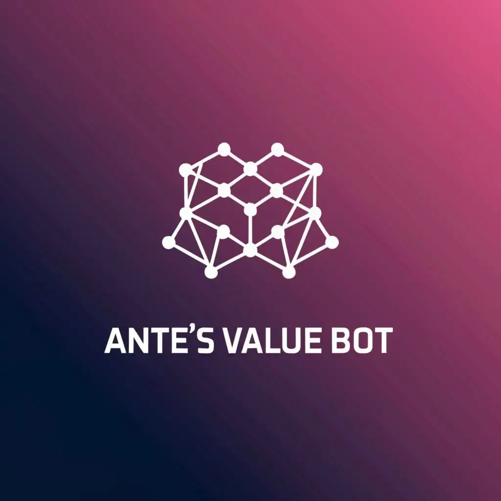a logo design,with the text "Ante's value bot", main symbol:symbol,complex,clear background