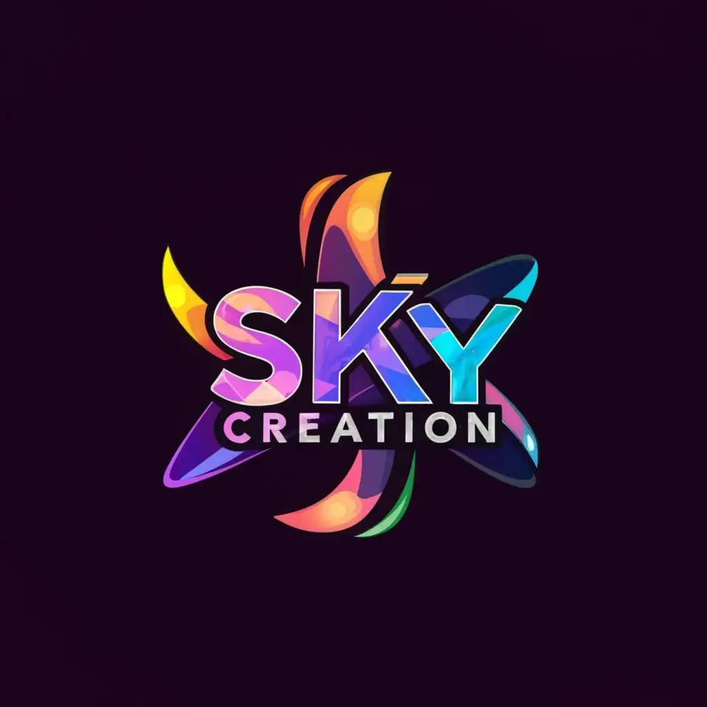 LOGO-Design-for-Sky-Creation-Fiery-Symbolism-with-Entertainment-Industry-Appeal-on-a-Clear-Background