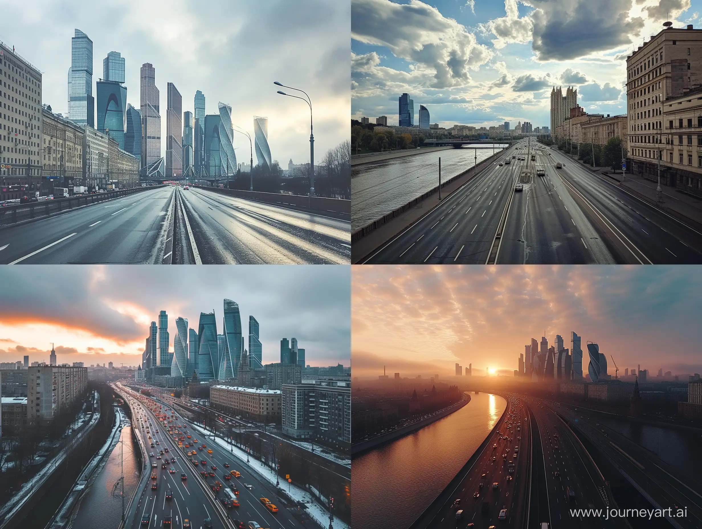 a phone photo showcasing the future of moscow city, photography, style raw, environment, wide view,
