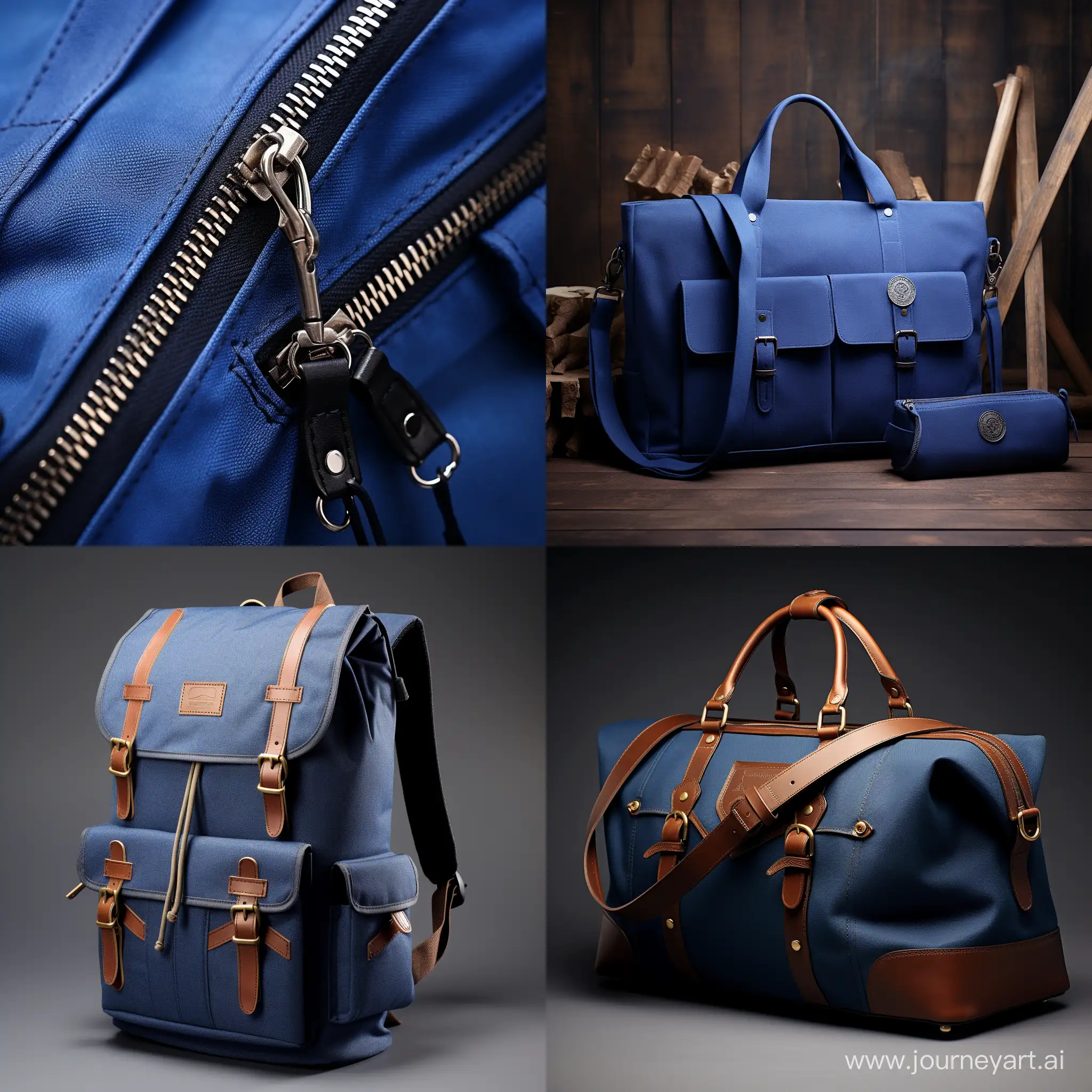 HAO-Hardware-Deep-Blue-Canvas-Bag-with-Quality-Hardware-Products
