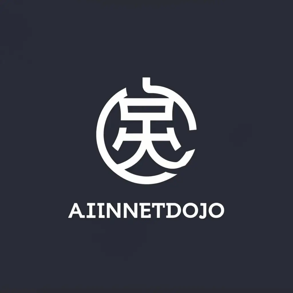 a logo design,with the text "ainetdojo", main symbol:dojo, net,Moderate,be used in Technology industry,clear background