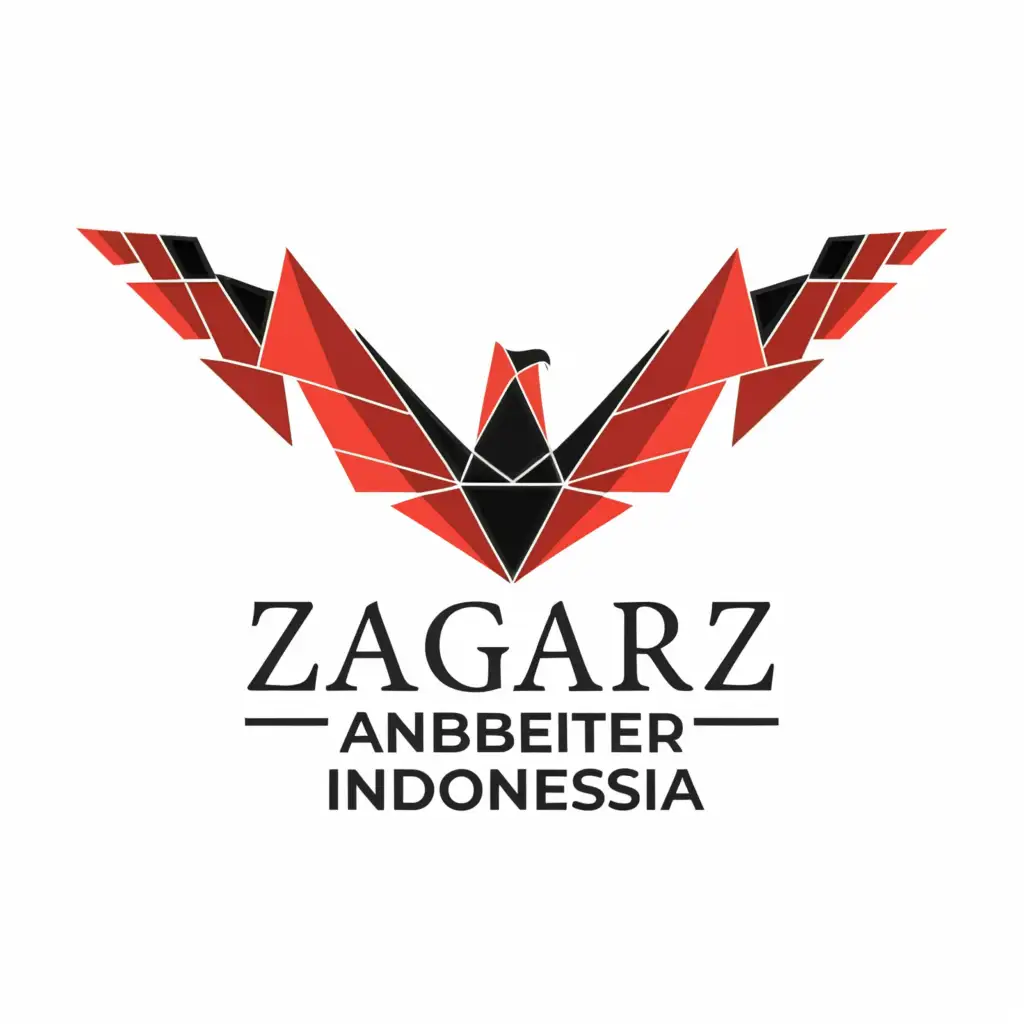 a logo design,with the text "zagarez anbeiter Indonesia", main symbol:bird,Moderate,clear background