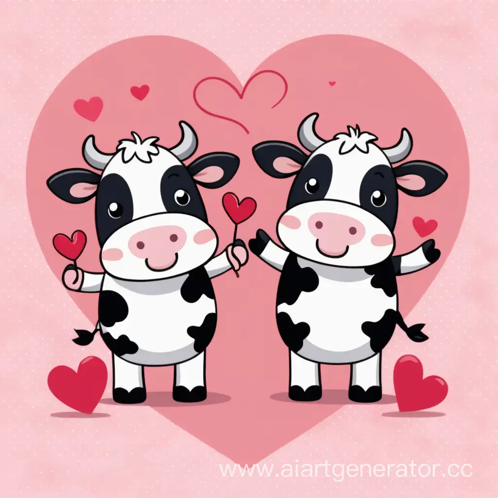 Adorable-Valentine-Card-Featuring-Two-Charming-Cows