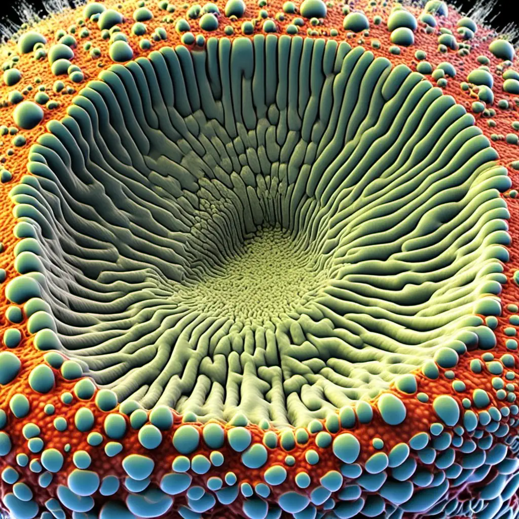 Cell Membrane Invagination Process in Intricate Detail