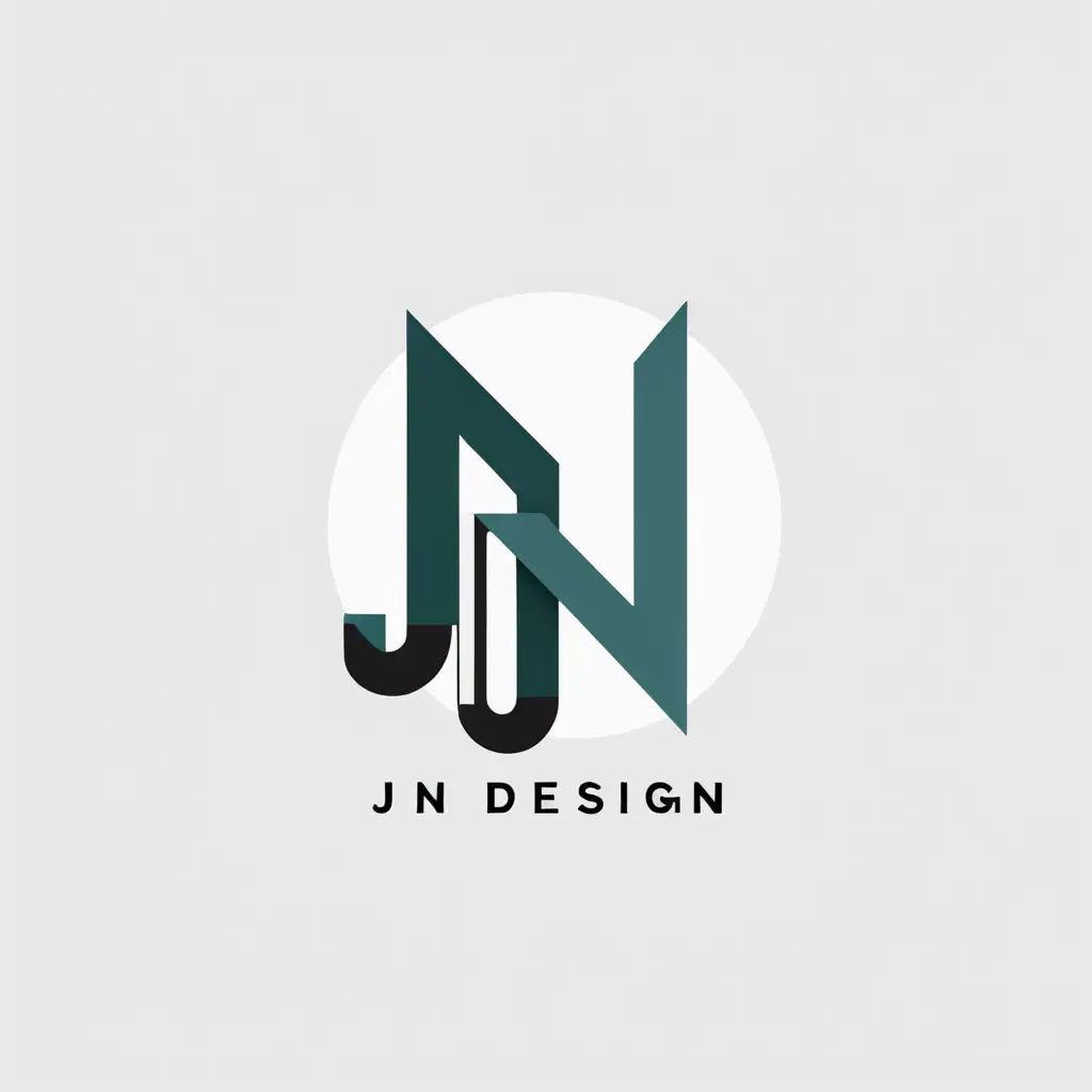 Modern Minimalist Logo Design with JN Initials