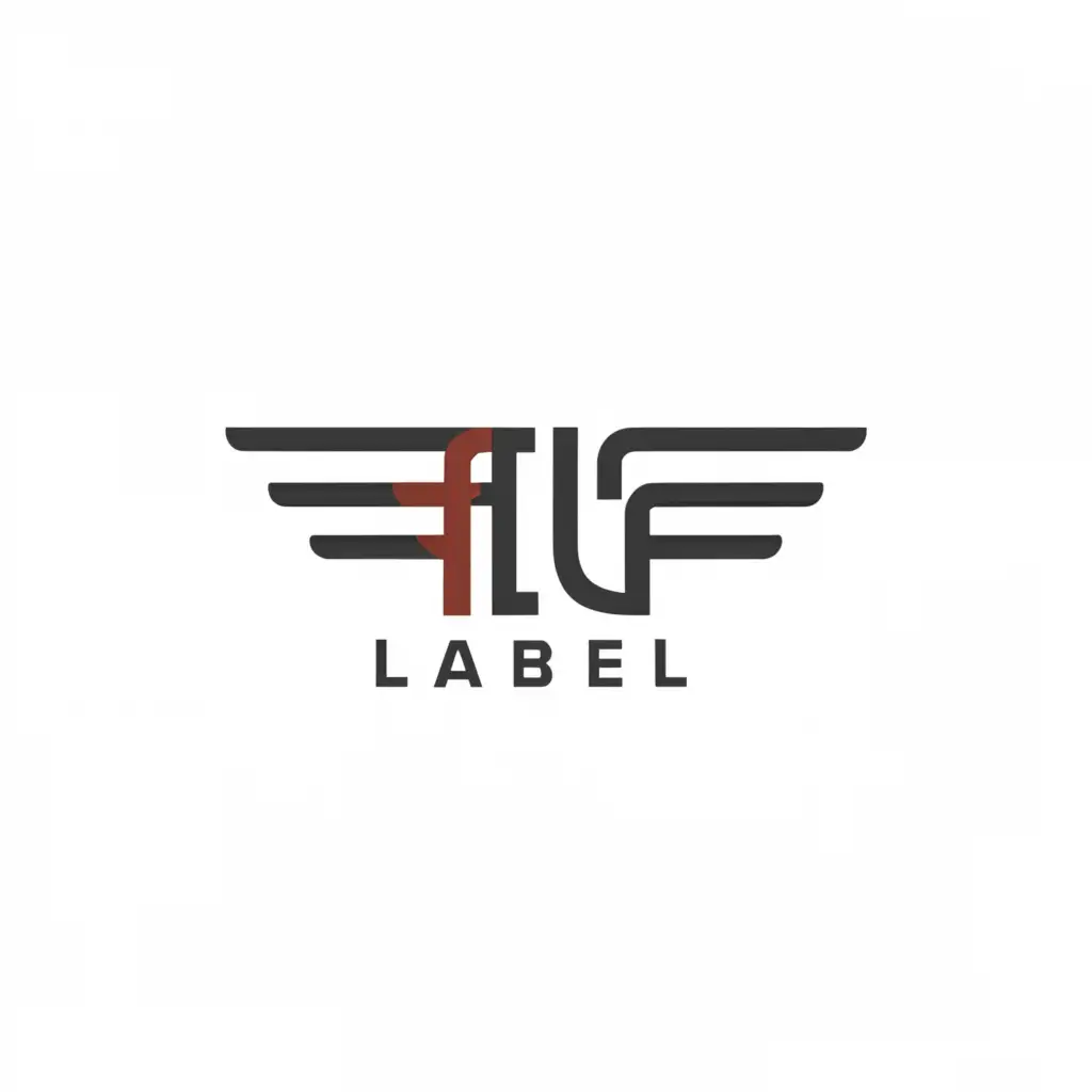 a logo design,with the text "FLY LABEL", main symbol:wings,Minimalistic,be used in Entertainment industry,clear background