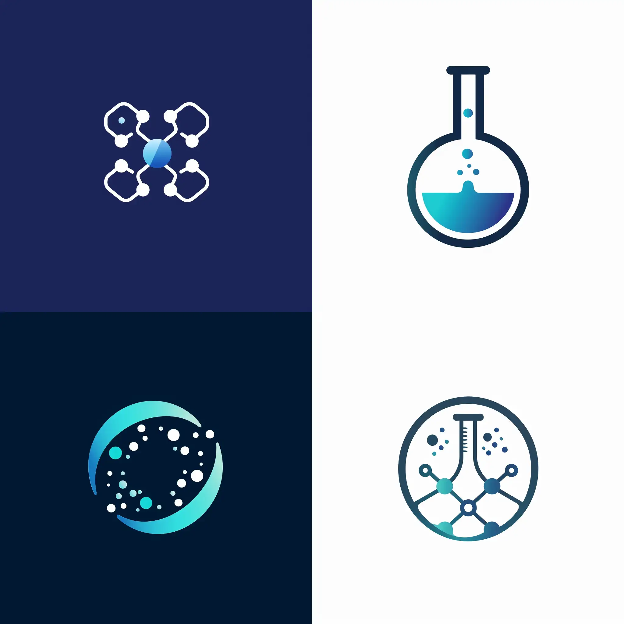 A minimalist professional logo for a biomedical scientist company who active in manufacturing biocompatible medical devices and drugs including hemostate and intravascular occluder