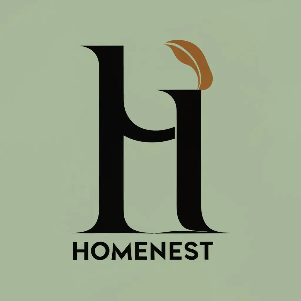 logo, store, with the text "homenest", typography