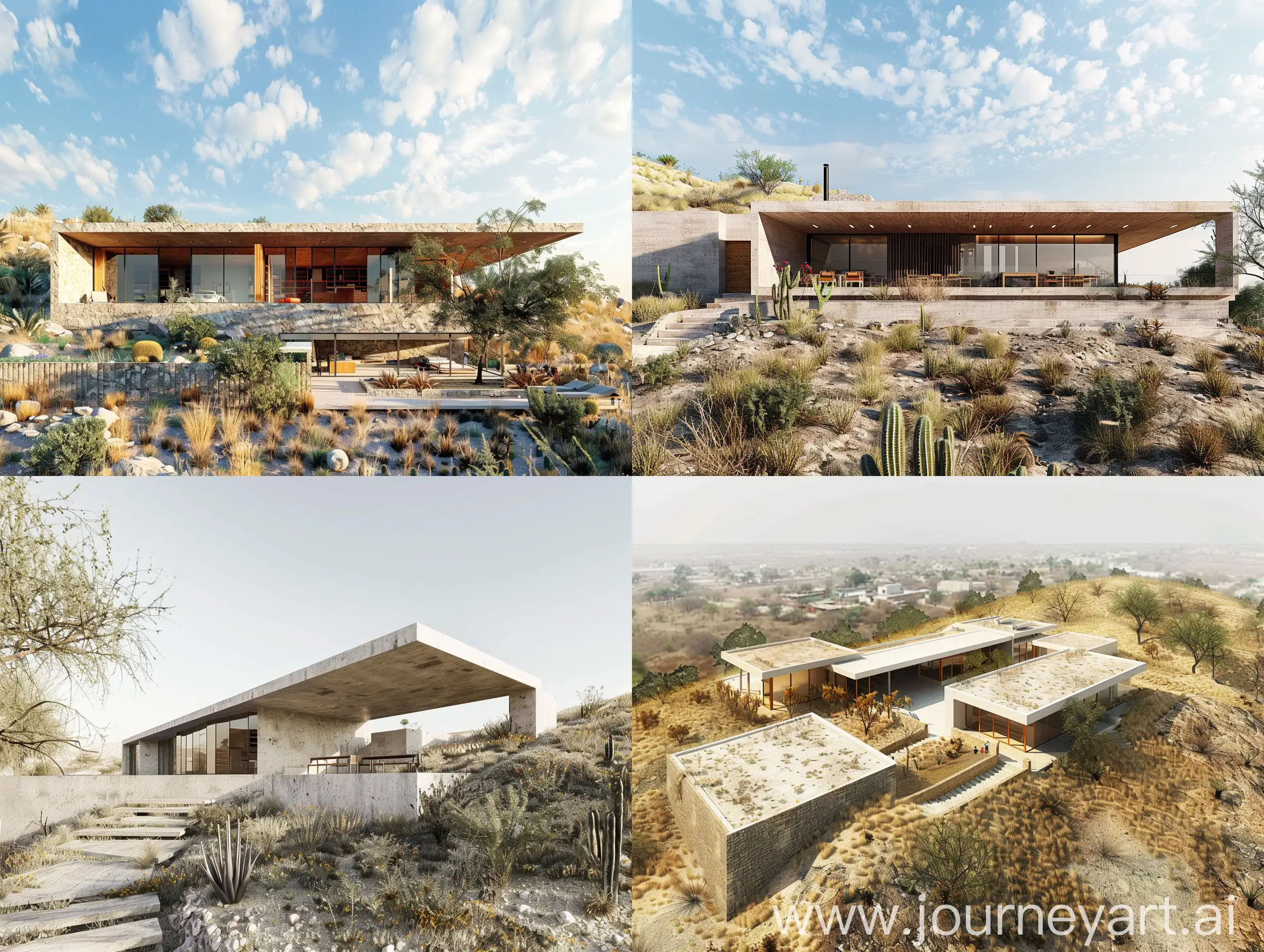 Educational-House-Design-with-Semidesertic-Fauna-in-Quertaro-Mexico