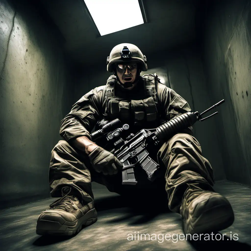 Dominant-Giant-Special-Forces-Soldier-in-Cramped-Quarters