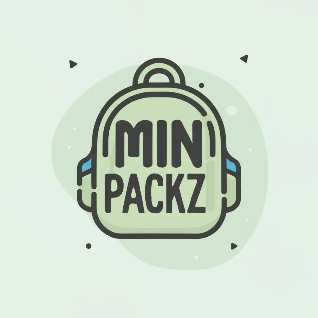 logo, backpack, with the text "Mini Packz", typography, be used in Retail industry