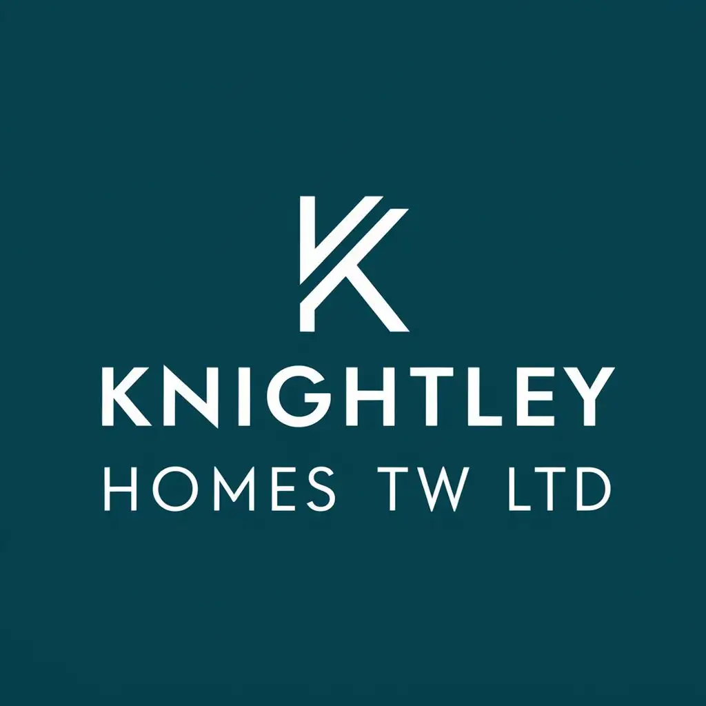 logo, Supported living, with the text "Knightley Homes TW LTD", typography