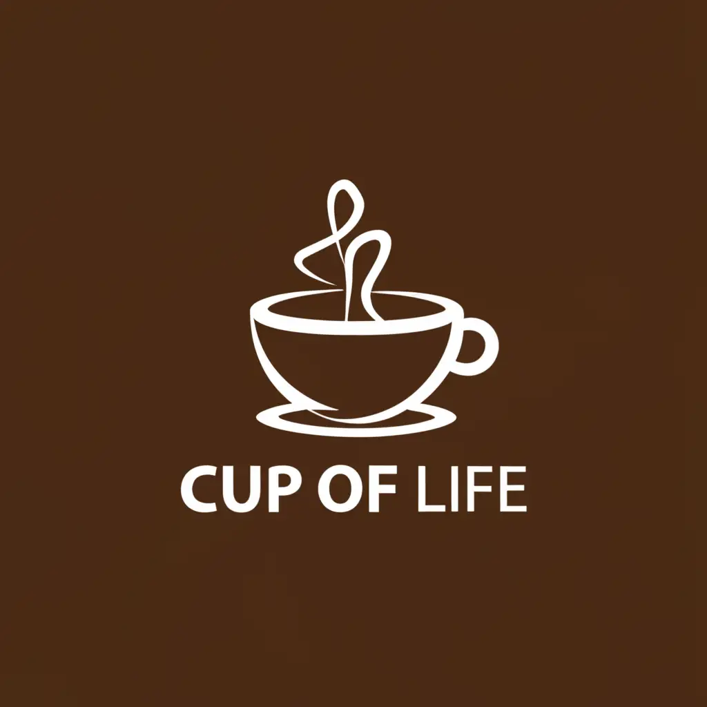 a logo design,with the text "Cup of Life", main symbol:a cup of coffee, comfort,Moderate,be used in Restaurant industry,clear background