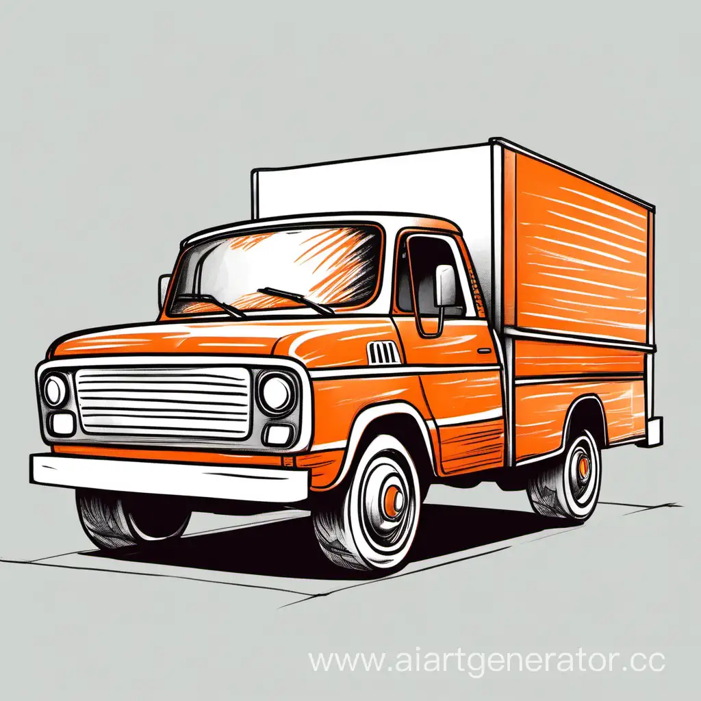 Vibrant-Orange-and-White-Toy-Truck-Drawing-for-Creative-Play