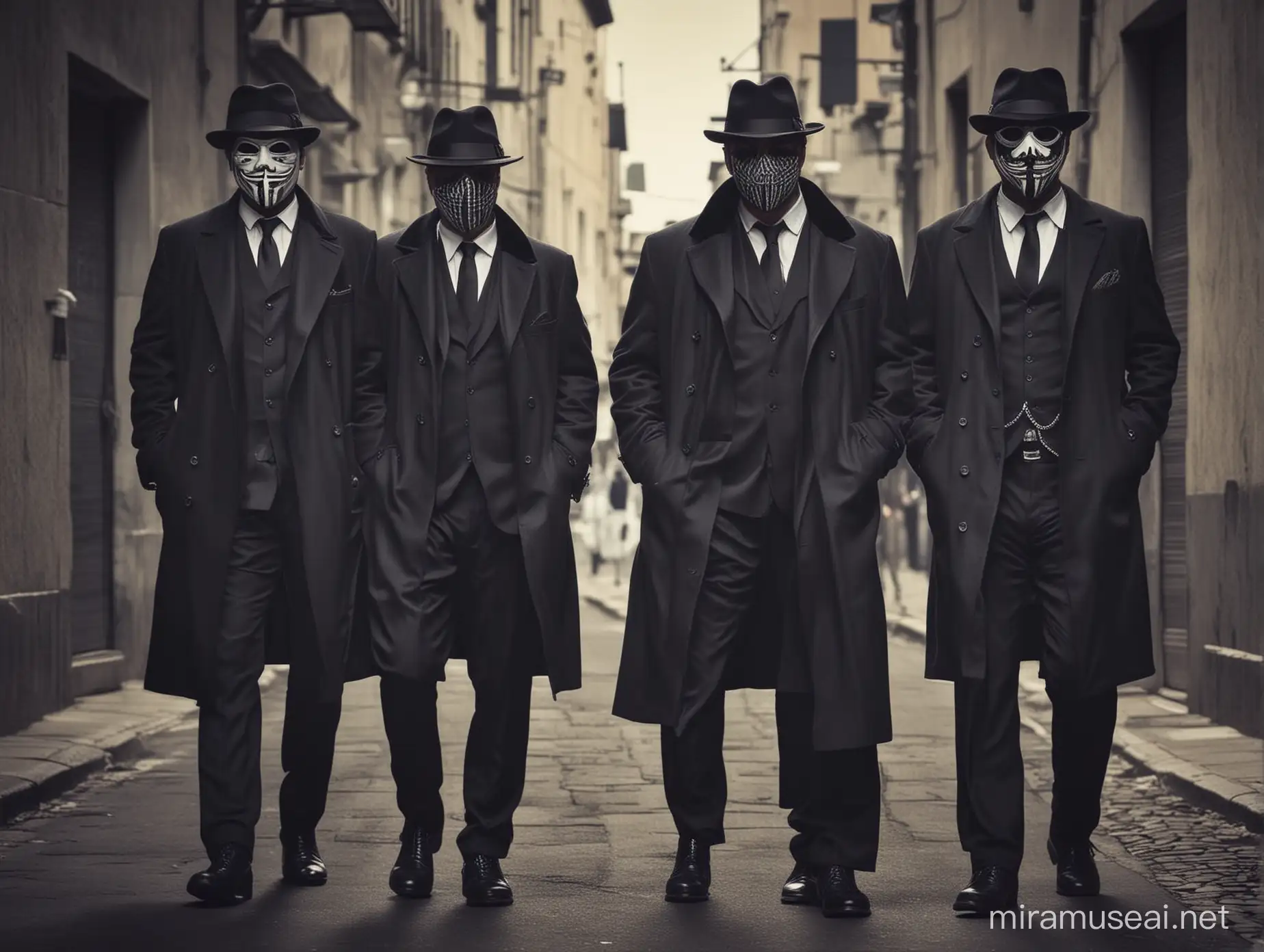 Undercover Mafia Members in Shadowy Meeting