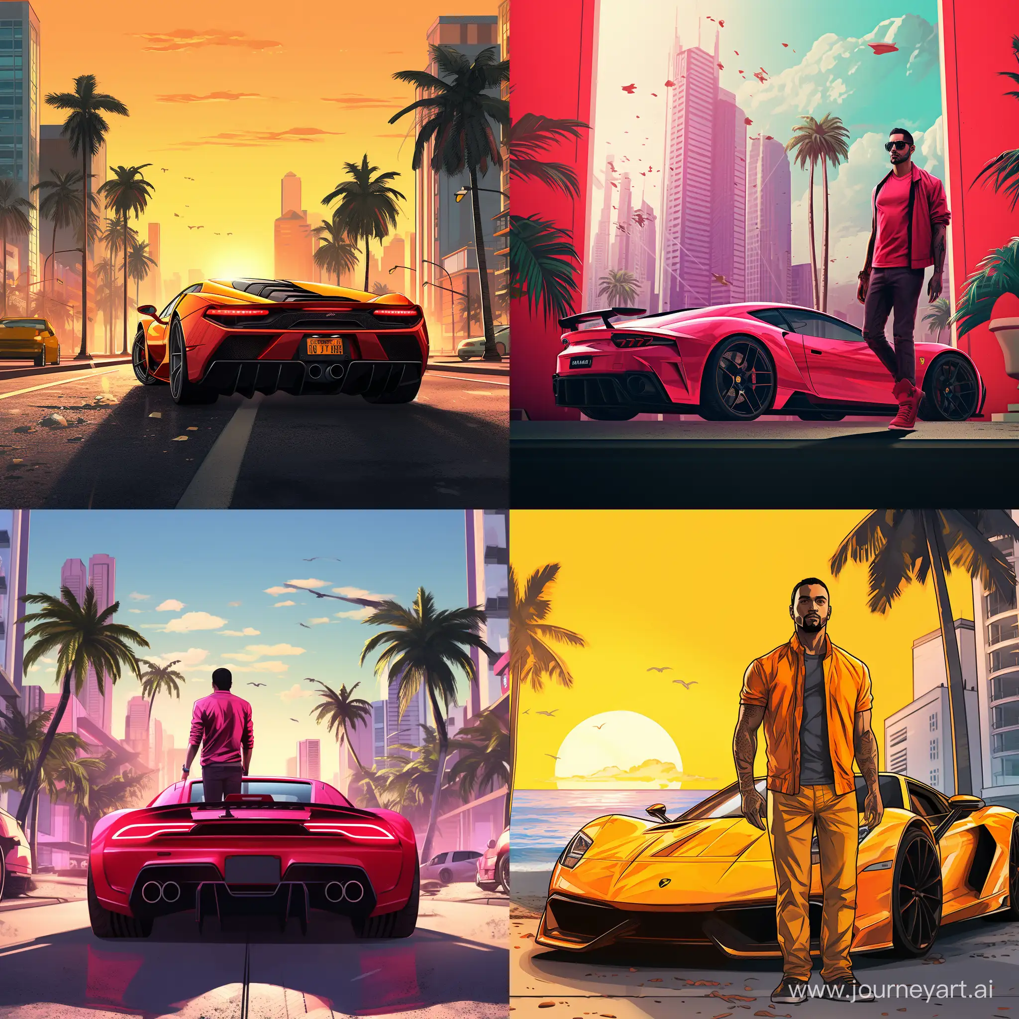 GTA-6-Miami-Poster-with-Actionpacked-Scenes-and-11-Aspect-Ratio