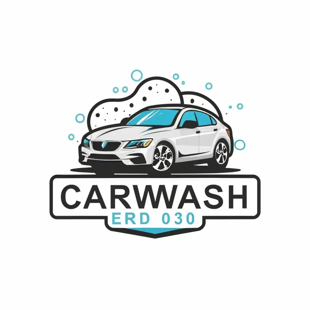a logo design,with the text "Carwash 030", main symbol:Car,Moderate,be used in Automotive industry,clear background
