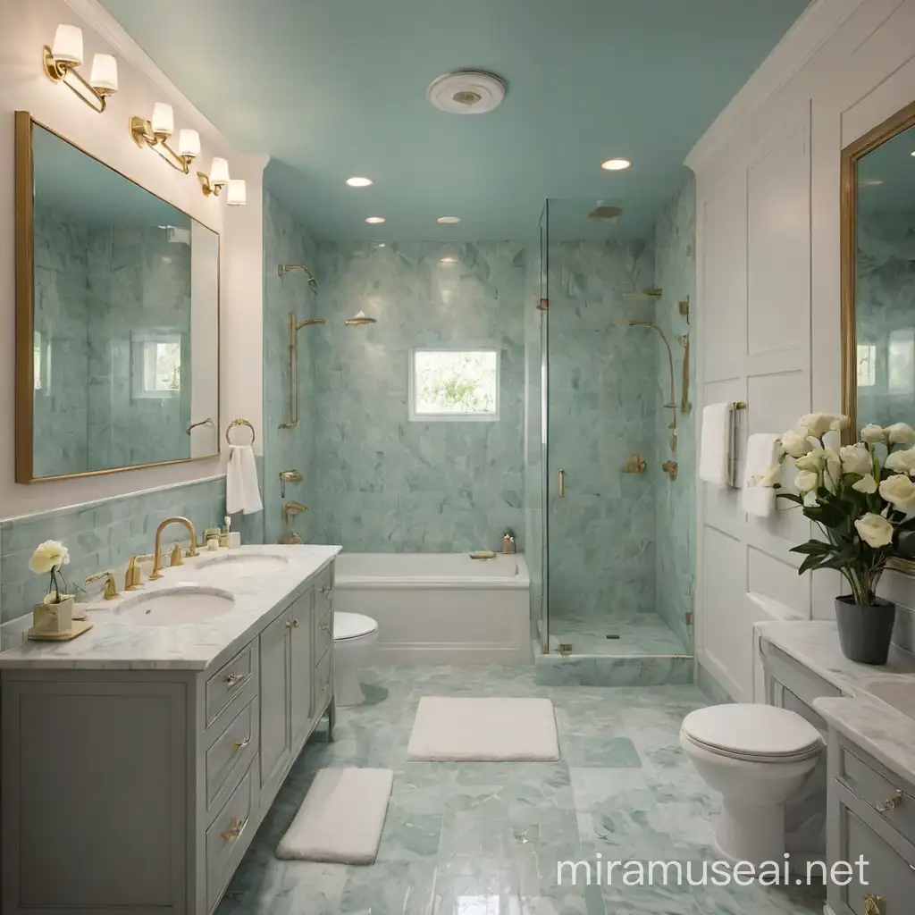 Modern Bathroom with Elegant Design and Spalike Ambiance