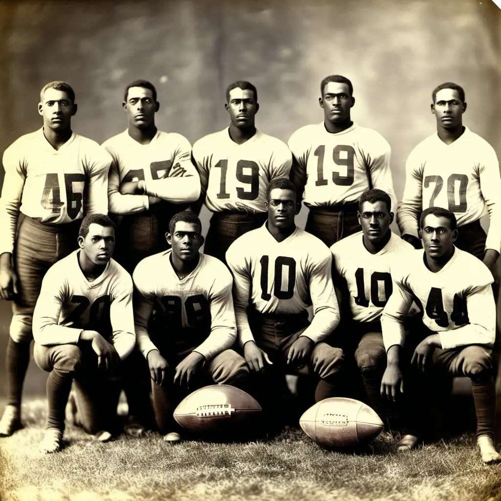 African-American football team, 1900
