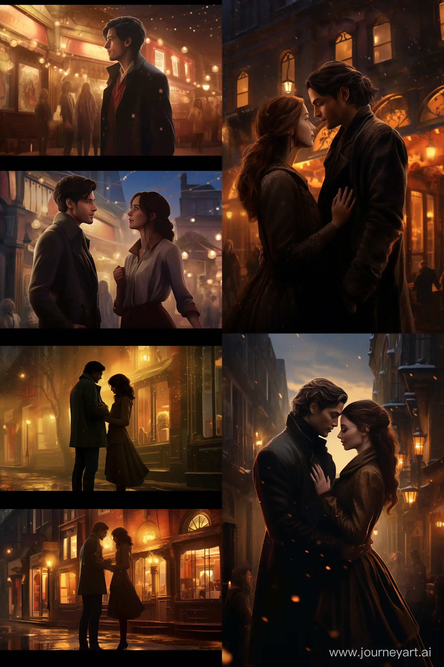 Enchanting-Christmas-Night-in-a-Magical-Town-Romantic-Concept-Art